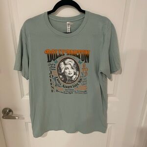 Dolly Parton Sage Green Graphic Tee